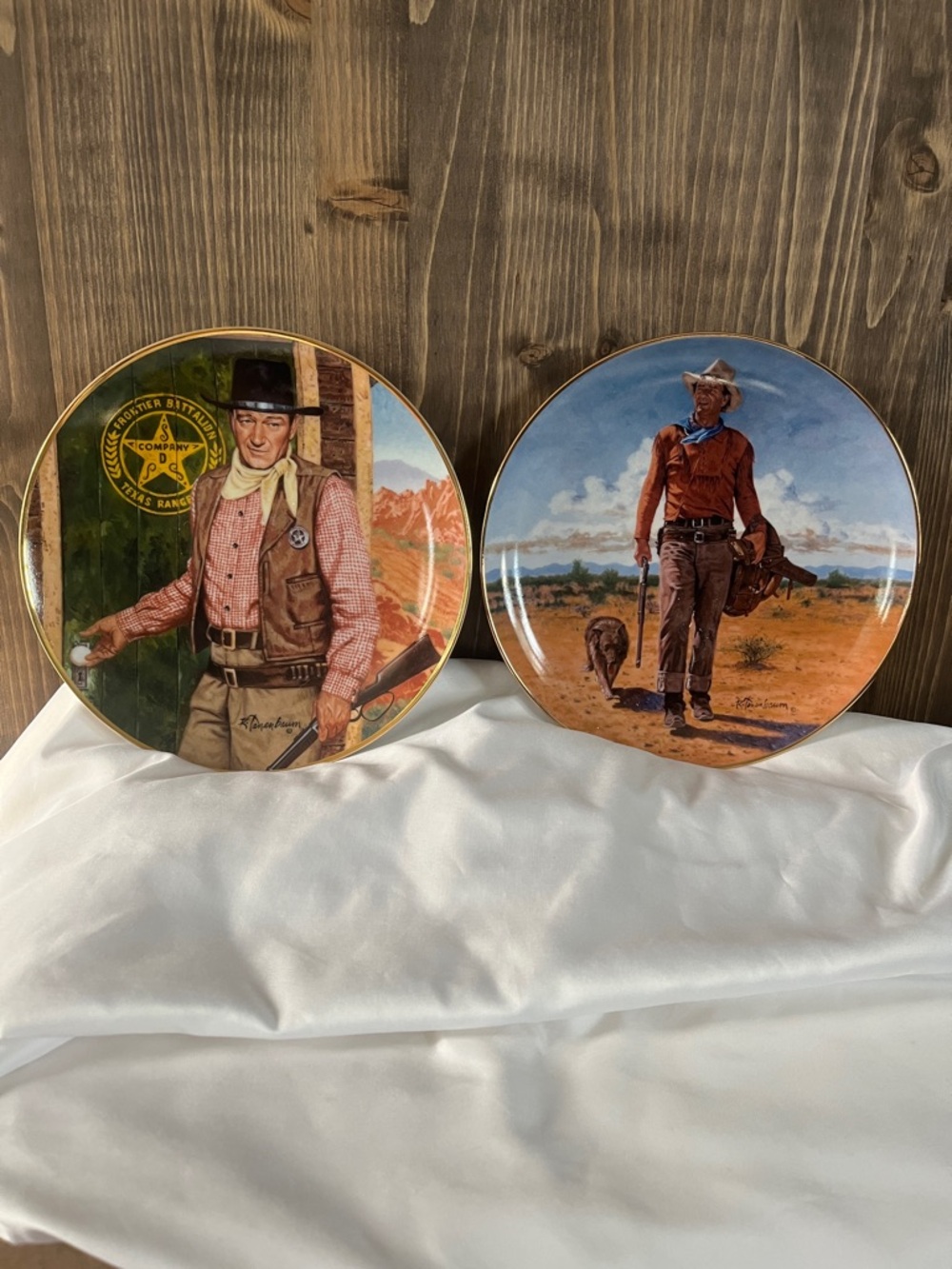 John Wayne Limited Edition Fine Porcelain Plates